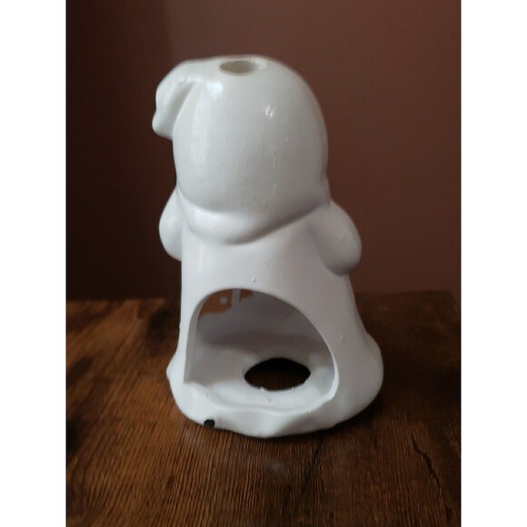 Halloween Ghost Pumpkin Black Cat Ceramic Candle Holder Vintage Jack O'Lantern - Picture 6 of 14